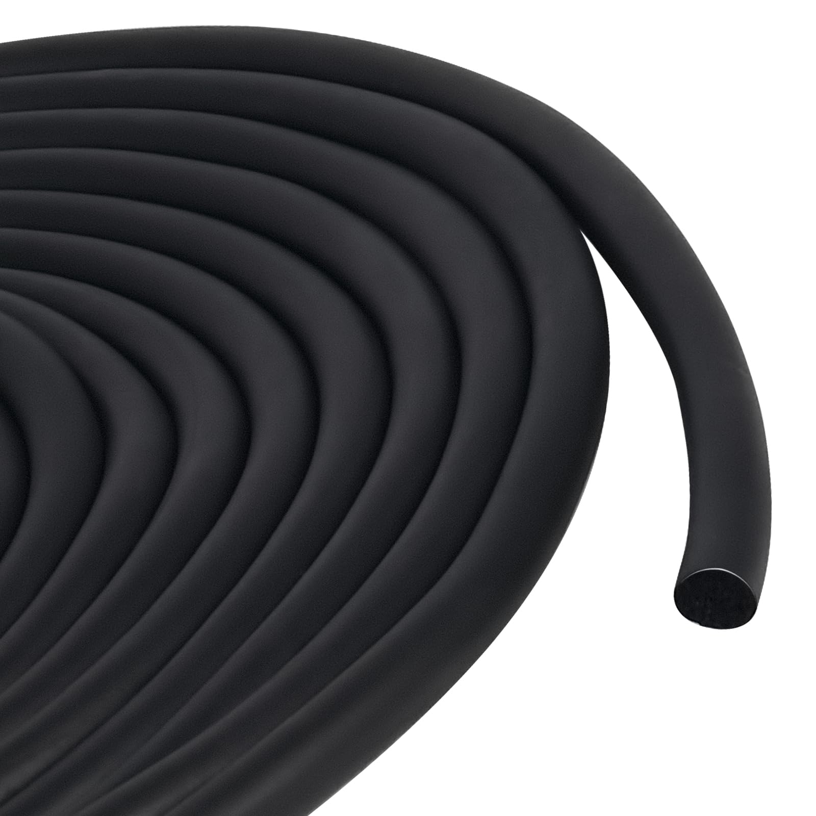 SDLDEER Backer Rod for Gaps and Joints 10mm x 5m, Black Foam Rubber Caulk Saver Door Seal, Weather Seal Strips, Concrete Crack Filler — image 1