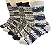 Mens Thick Wool Crew Winter Socks 5-Pack