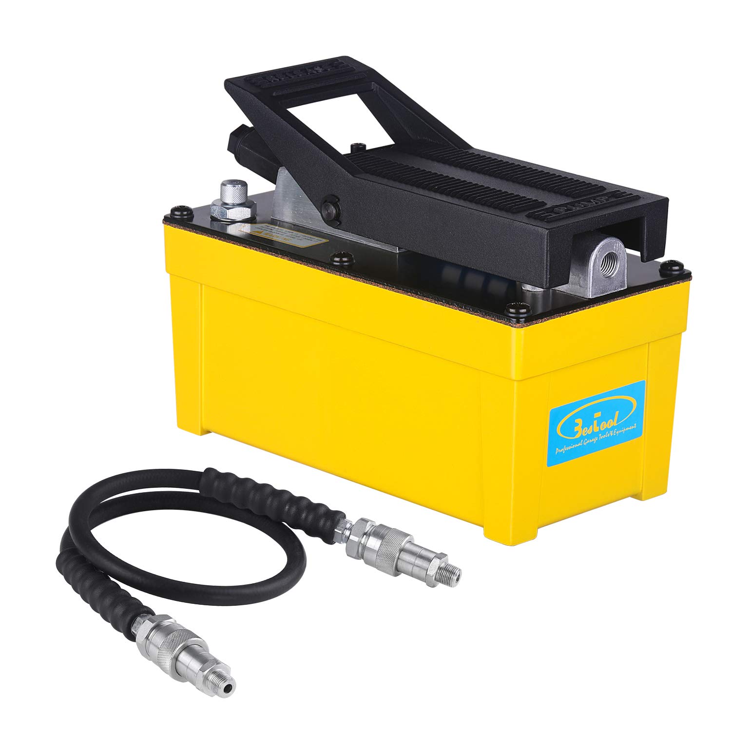 BESTOOL Air Hydraulic Pump 10,000 PSI Hydraulic Pressure 1/2 Gal Reservoir Foot Pump Air