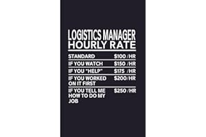 funny logistics manager gifts: 110 Blank Lined notebook Journal with a funny saying
