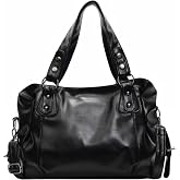 city vintage shoulder bag for women, y2k soft vegan faux leather tote purses, large capacity hobo crossbody bag