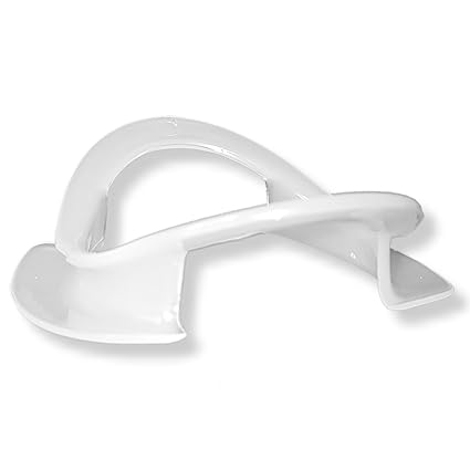 EROSPA® Silikon Mundknebel Mundsperre - Bdsm/Fetisch/Sklave - Open Mouth Ring Ball Gag Oral - Weiß
