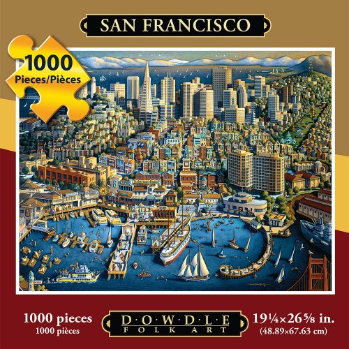Jigsaw Puzzle - San Francisco 1000 Pc By Dowdle Folk Art