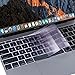MOSISO Compatible with MacBook Pro 13 inch 2017 2016 Release A1708 Without Touch Bar & Compatible with MacBook 12 inch A1534,Soft TPU Ultra Thin Transparent Keyboard Cover Protective Skin,Ultra Violet