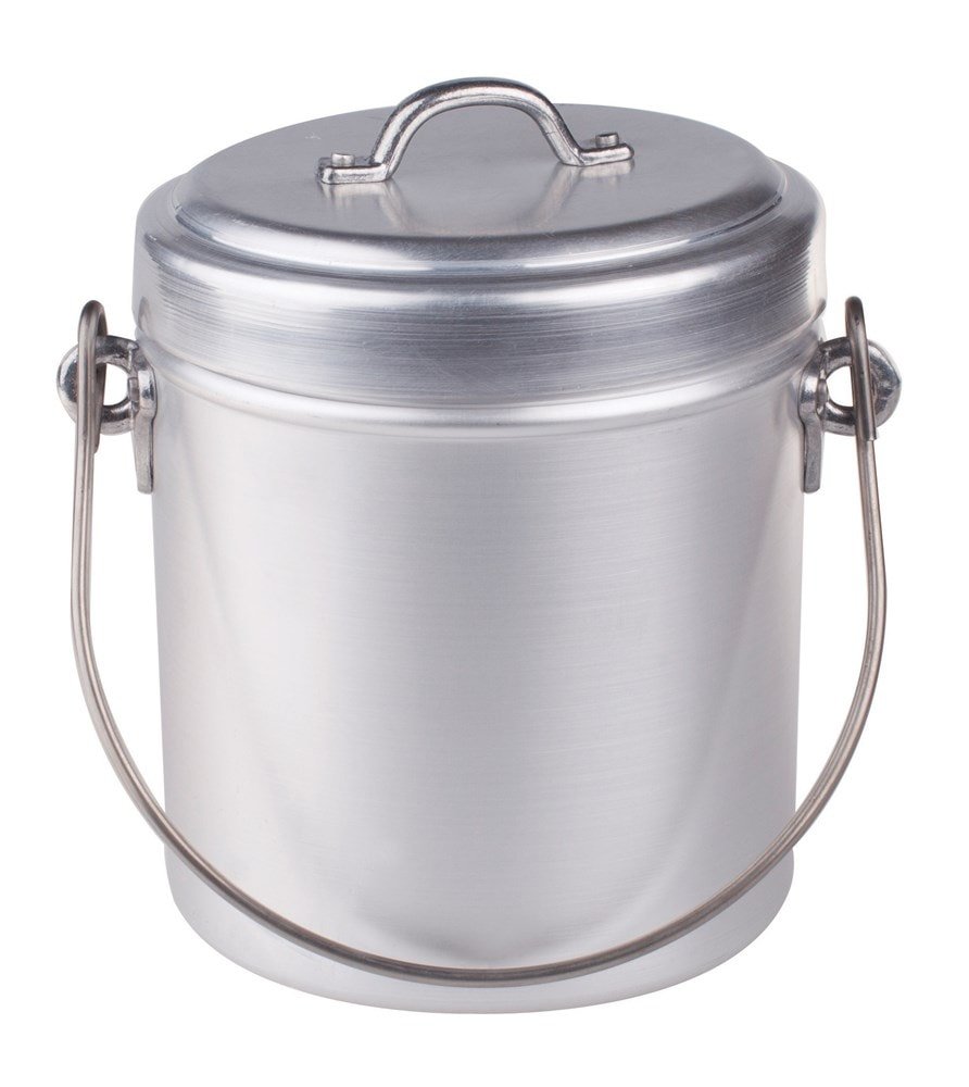 Pentole Agnelli Family Cooking Aluminium Milk Pot Opaque Finish With Lid, Diameter 18 Cm.