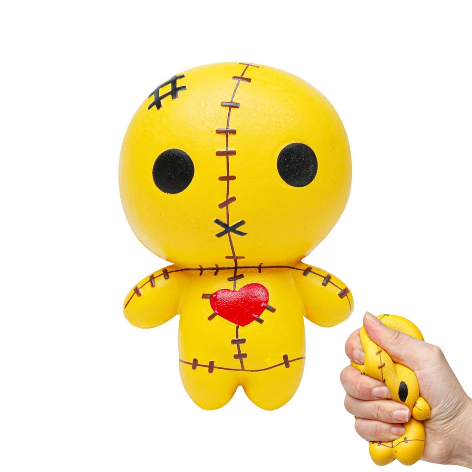 Anboor 4.7 Inches Voodoo Dolls Squishies Ghost Doll Halloween Squishy Slow Rising Squeeze Toys Stress Relief Kawaii Soft Squishies Sensory Toys Gift Collection
