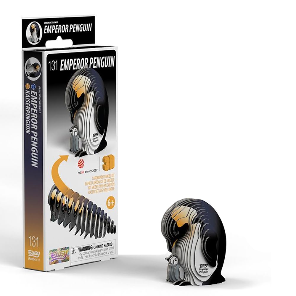 EUGY 131 Emperor Penguin Eco-Friendly 3D Paper Puzzle