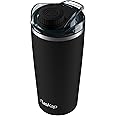 Flaskap Volst 22- Vacuum Insulated Travel Tumbler ONLY I Liquor Kap NOT INCLUDED I Leak Proof Cup I Keeps Drinks Warm or Cold I Fits Cup Holder (Black, 22 oz)