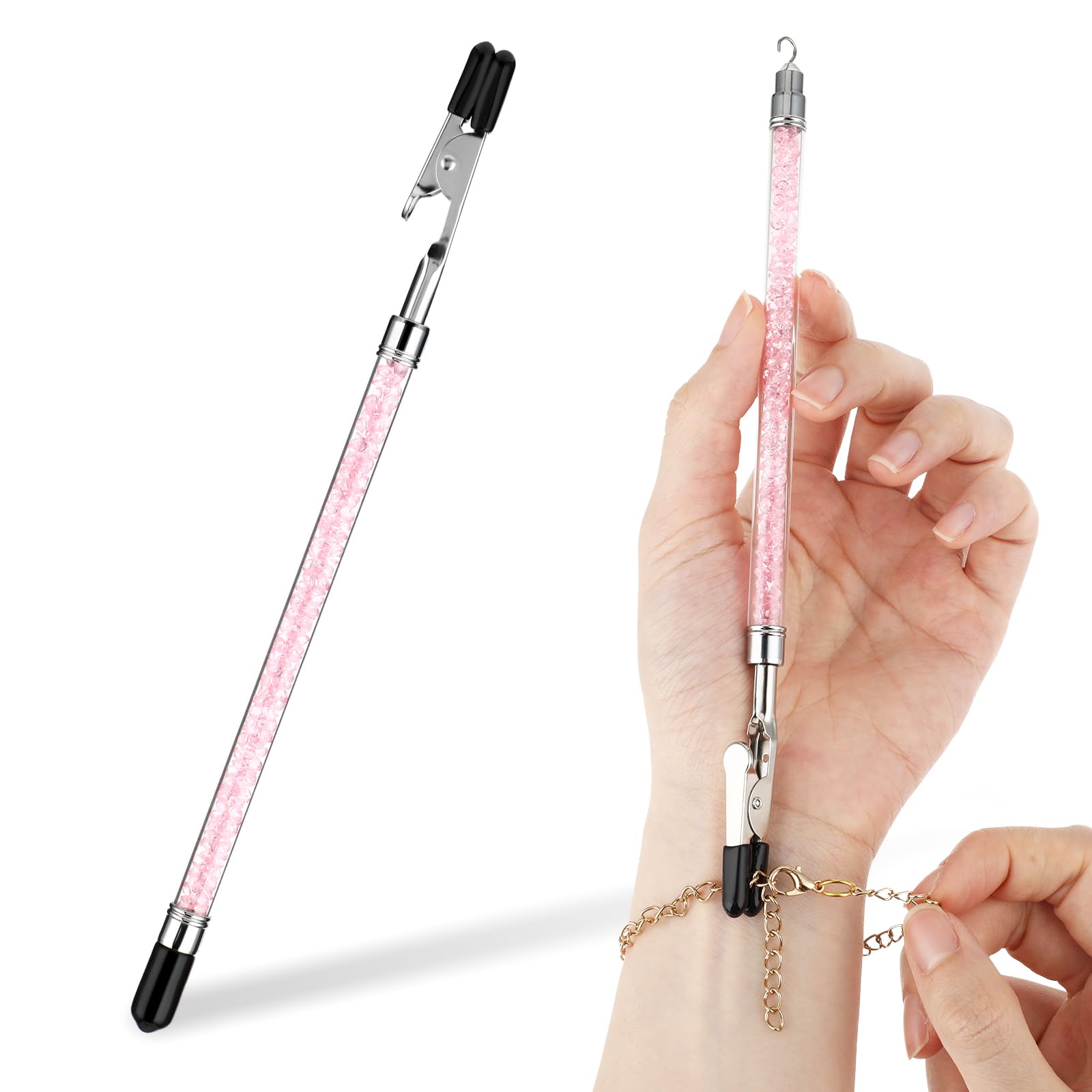Photo 1 of Bracelet Helper Tool Stainless Wearing Assistance Tool On Yourself Aid Jewelry Quick Wear and Removal Metal Hook Equipment for Bracelet Necklace Watch Clasps Zippers Closures Clasps