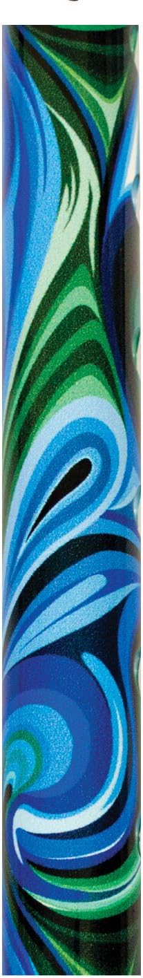 Essential Medical Supply Couture Offset Fashion Cane with Matching Standing Super Big Foot Tip, Swirl Style: Health & Personal Care
