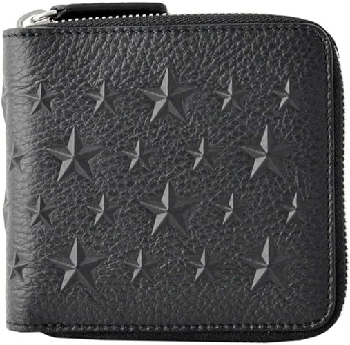 Amazon Jimmy Choo ジミーチュウ 財布 メンズ カーフスキン ラウンドジップミニウォレット ブラック Lawrence Emg 0001 並行輸入品 財布