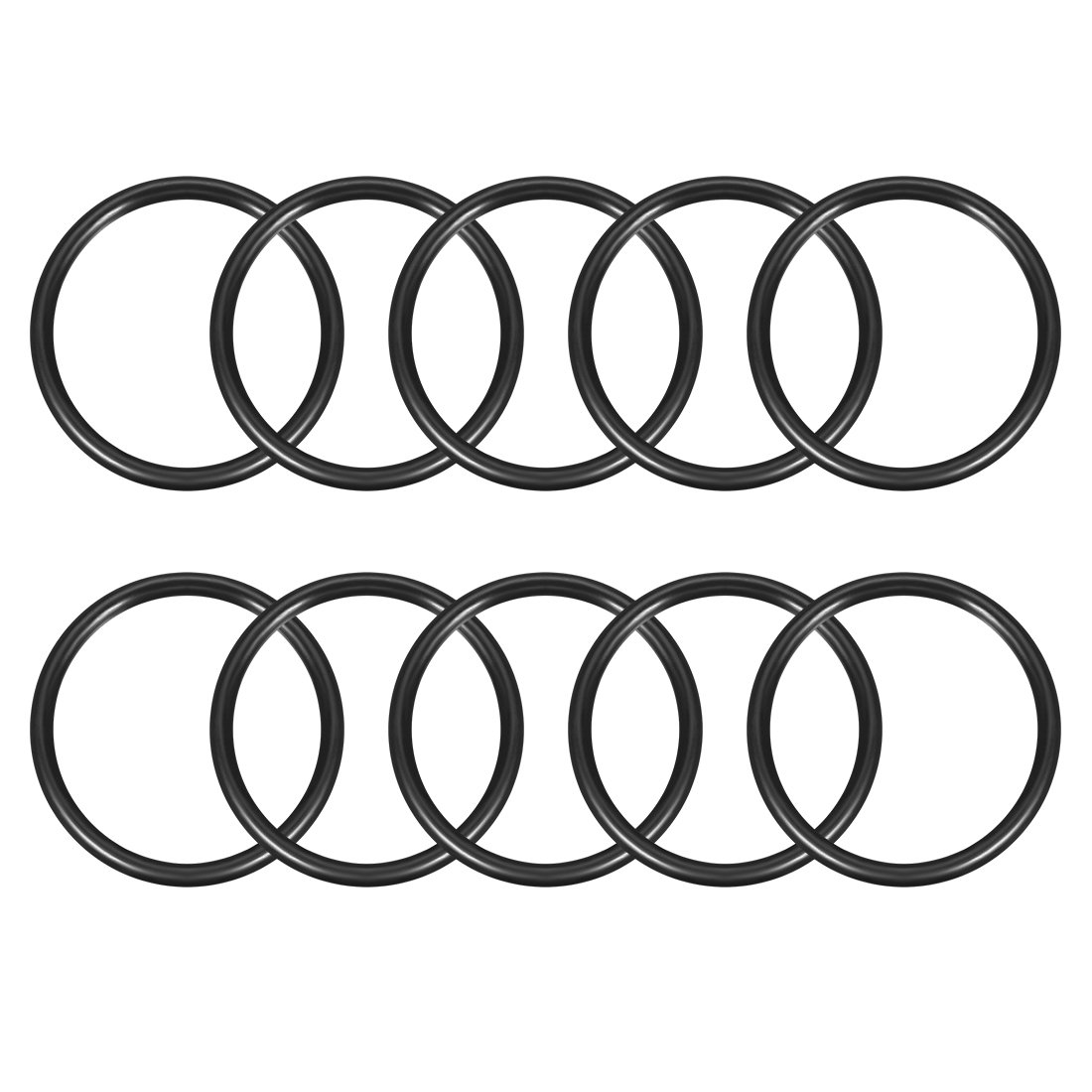 sourcingmap Nitrile Rubber O-Rings 65mm OD 53.6mm ID 5.7mm Width, Metric Sealing Gasket, Pack of 10