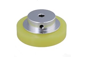 CNBTR 50x6mm Aluminum Silicone Industrial Encoder Wheel Meter Measuring Wheel for Rotary Encoder