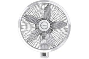 Lasko Lasko-18 Oscillating Wall-Mount W/Remote, 3-Speed (M18950) Household Fans, Standard