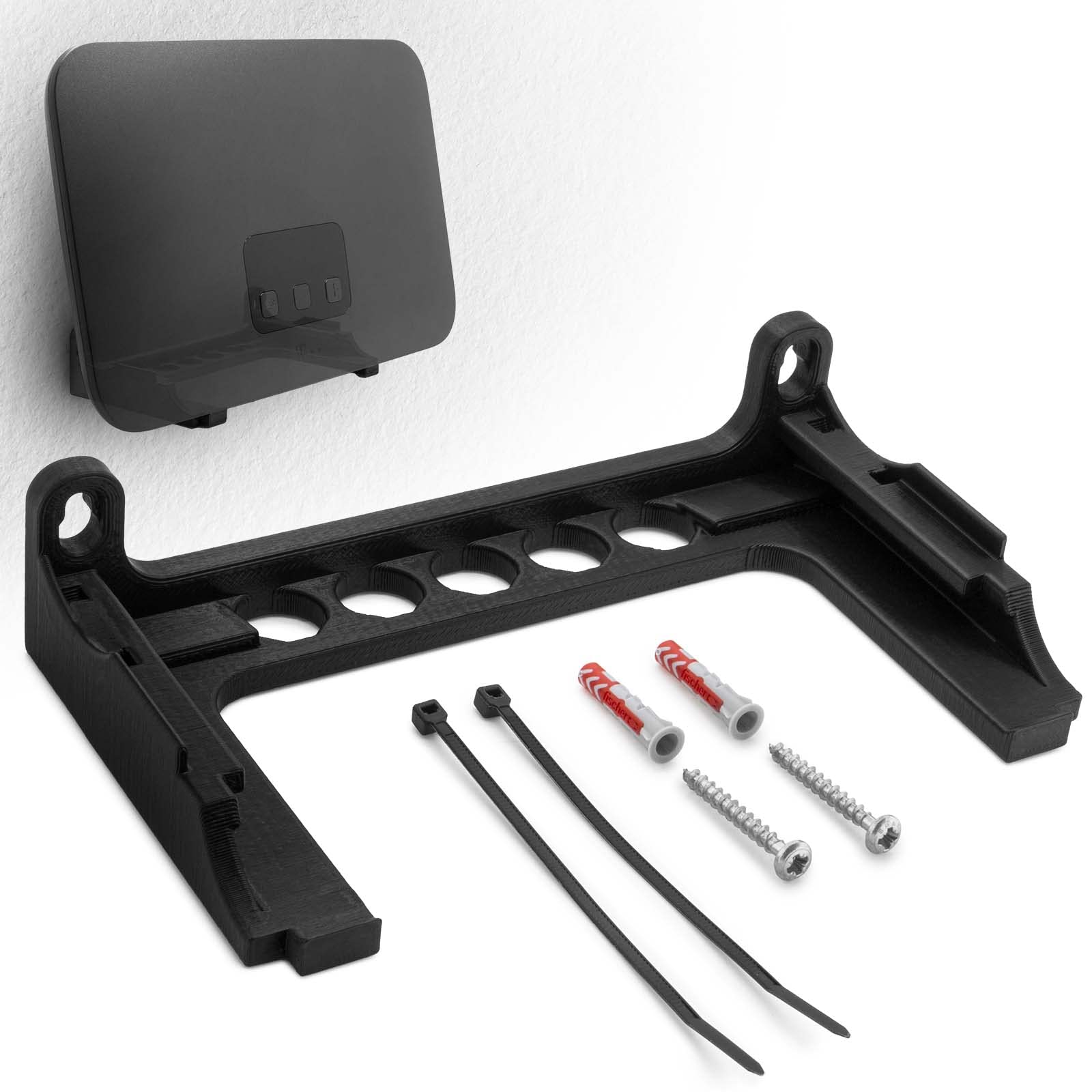 Wall bracket for Telekom Speedport Smart 4 router Wall holder WLAN with cable management