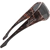 Fishoholic Polarized Bi-Focal Fishing Sunglasses with Reader Magnification (1.5x, 2.0x, 2.5x Options) and UV400 Protection