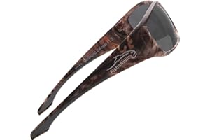 Fishoholic Polarized Bi-Focal Fishing Sunglasses with Reader Magnification (1.5x, 2.0x, 2.5x Options) and UV400 Protection