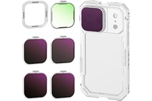 NEEWER ND Filter Set for PA143/PA144 Phone Cage Only, Neutral Density ND8/16/32/64 + Black Diffusion 1/4 + Magnetic Backplate