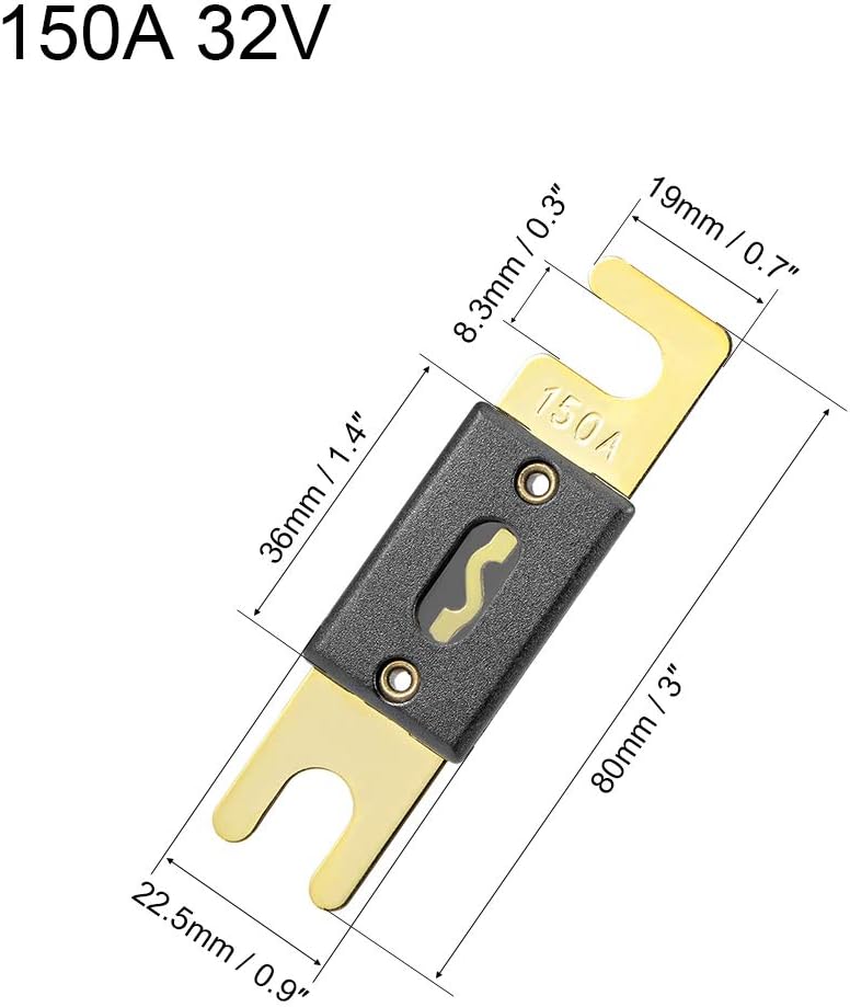 Sourcing Map ANL Fuse 80 Amp DC 32 Volt For Audio Amplifier Inverter - View #5
