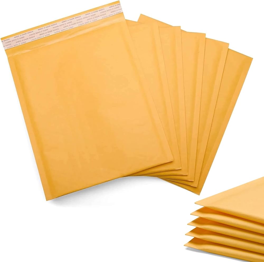 Postmaster Padded Envelopes A6 Gold Peel Seal Bubble Mailers 100x165mm 10 Pack
