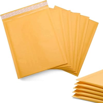 Postmaster Padded Envelopes A6 Gold Peel Seal Bubble Mailers 100x165mm 10 Pack