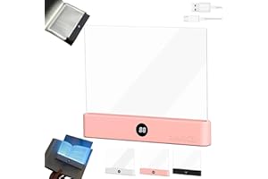 Smart Led Book Light Rechargeable Clear LED Flat Book Lights for Reading in Bed at Night with 3 Colors & Timer Dimmable Panel