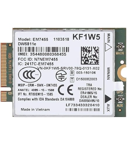 Amazon.com: Lenovo ThinkPad Quectel SDX24 EM120R-GL 4G LTE CAT12