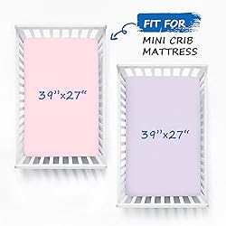 Pack and Play Sheets for Girl Fitted 2 Pack Mini