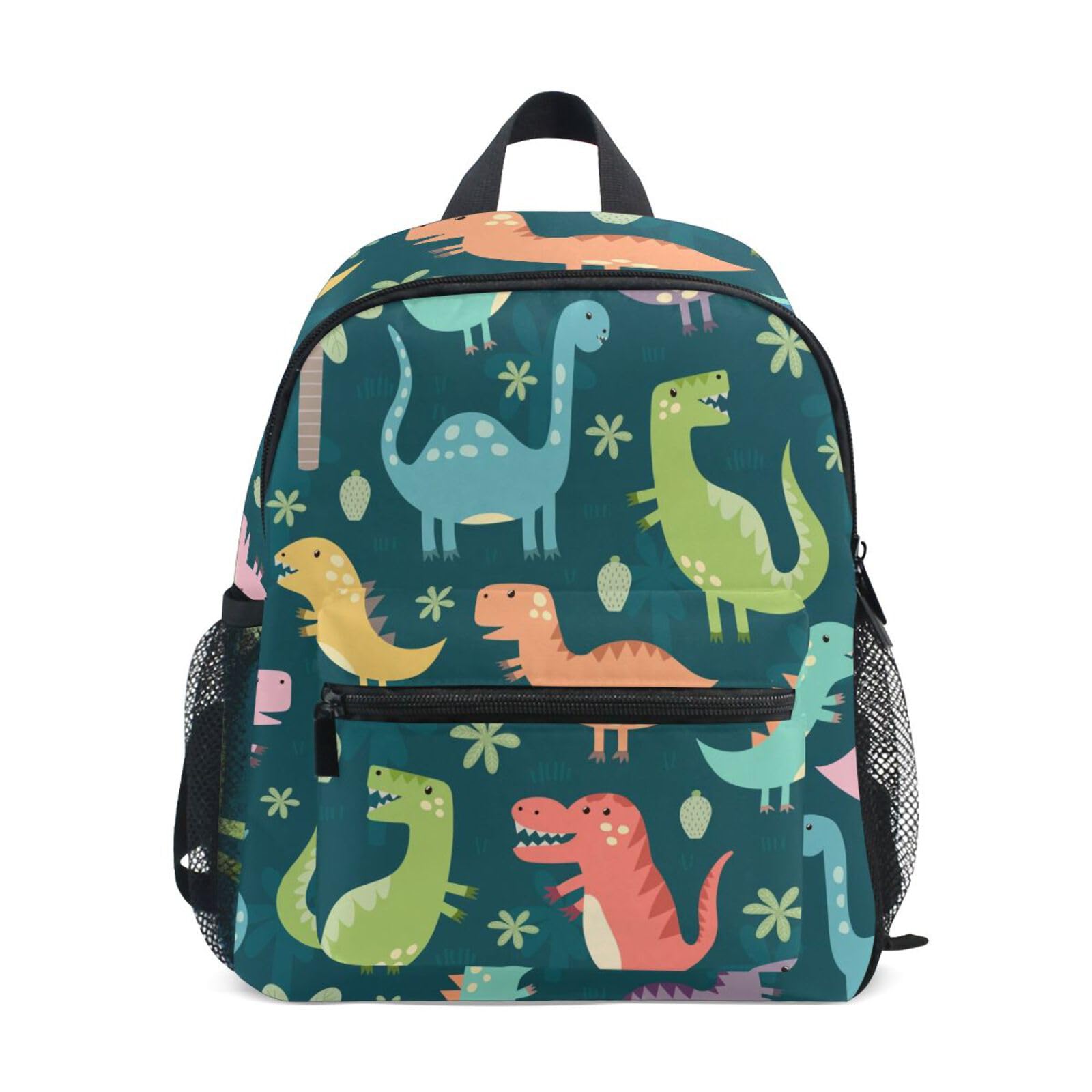 ISAOA Funny Dinosaurs Children Backpack for Boys Girls Nursery Bag with Chest Clip for Kindergarten Preschool Toddler Travel Bag Bookbag