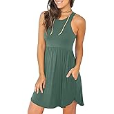 HiMONE Vacation Dresses for Women 2025 Summer Dress Women's Casual Sundresses Casual Beach Petite Sun Dress XS-2XL