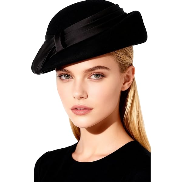 Autumn Winter Warm Vintage Small Top Hats for Women Elegant Beret