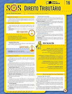Livro COLEÇÃO SOS - SÍNTESES ORGANIZADAS SARAIVA VOL. 16 DIREITO TRIBUTÁRIO