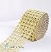 Diamond Flower Shape Mesh Wrap Roll Faux Rhinestone Crystal Ribbon 4