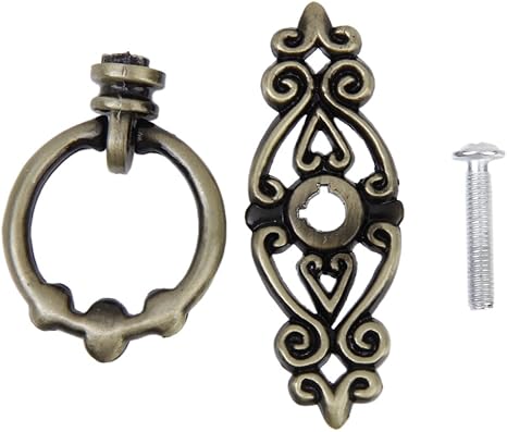 Anillo Tirador Vintage de Estilo Chino para Armario Puerta Gabinete