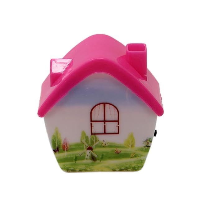 Tootpado LED Night Lamp Plug-in Wall Home - Pink (7ELE47) - Kids Room Home Decor Energy Saving Night Light