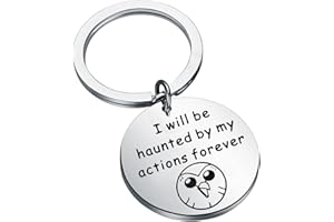 FAADBUK Owl House Fan Gift Hooty Keychain I Will Be Haunted by My Actions Forever