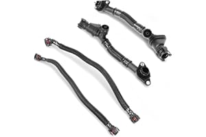 Bomunik 4PCS Left and Right Crankcase Vent Pipe 2008-2015 N63 for BMW 550i 650i 750i 750Li Alpina B7 X5 X6 xDrive35i N63 4.4L