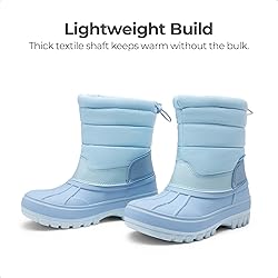 DREAM PAIRS Boys Girls Snow Boots Water-Resistant