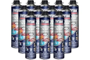 TYTAN Professional 03823 Off White Extreme Temp PRO Insulating Foam Sealant, 24 oz. Gun Aerosol Can (Pack of 12)