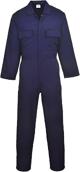 Portwest S999 Classic PolyCotton Coverall Navy M Regular 40+ UPF Six Pockets
