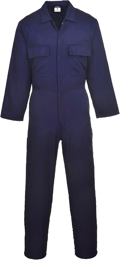 Portwest S999 Classic PolyCotton Coverall Navy M Regular 40+ UPF Six Pockets