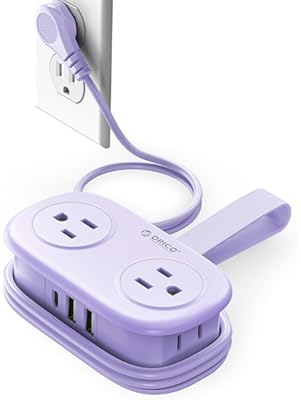 ORICO 4FT Purple Travel Power Strip 1