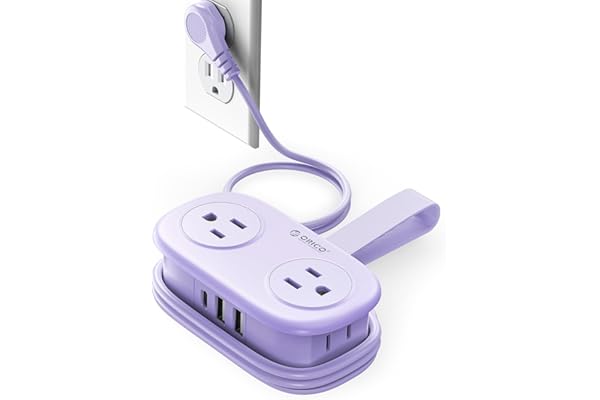 ORICO 4FT Purple Travel Power Strip 1