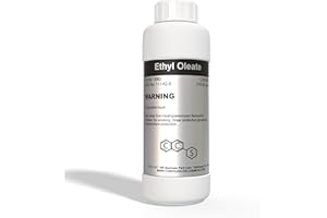 CCS CONSOLIDATED CHEMICAL & SOLVENTS Ethyl Oleate (Fatty Acid Ester) - New Tamper-Evident Sealed Bottles 500mL (16.9 fl oz)