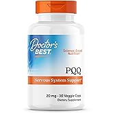 Doctors Best PQQ with BioPQQ, Nervous System Support, Non-GMO, Gluten Free, Soy Free, Vegan 30 Veggie Caps