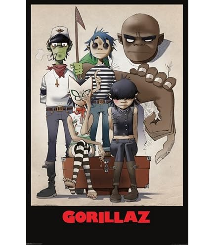 Gorillaz's Demon Days Album Cover Poster Gorillaz's Music