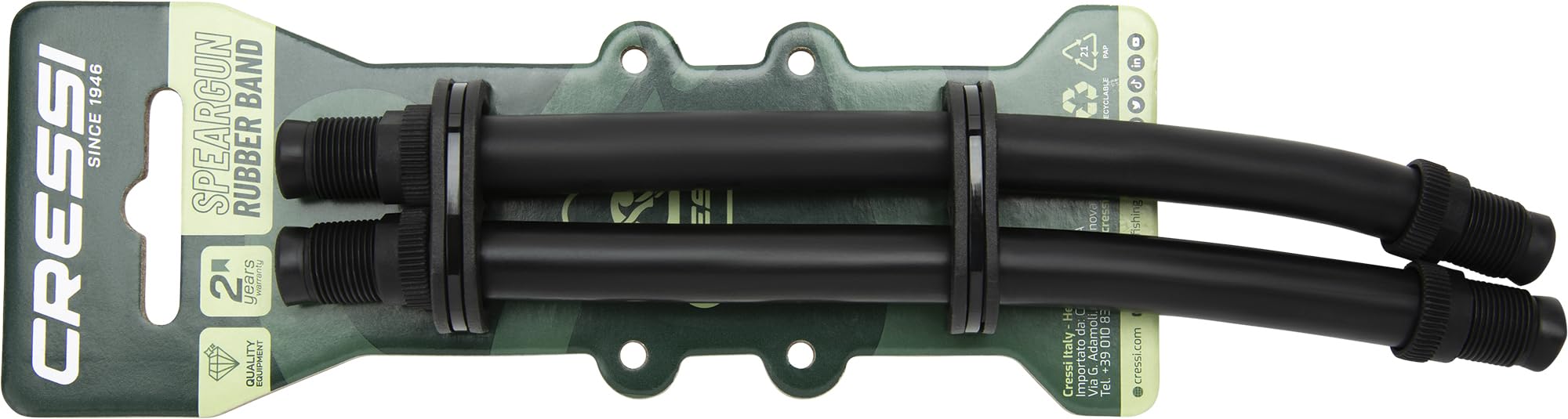 Cressi Unisex Standard Band, Black, 13 x 240 mm UK