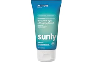 ATTITUDE After Sun Melt-In Gel, EWG Verified, Dermatologically Tested, Soothes and Hydrates, Vegan and Mineral Based Formula,