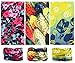 Toes Home 6PCS Outdoor Headband Elastic Seamless Bandana Neck Gaiter Scarf Sport Headwear Boho Series for Yoga Hiking