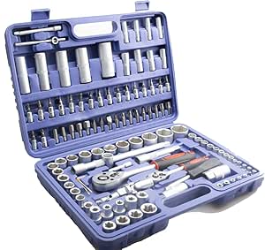 Maletín con juego de llaves de vaso y puntas de ...